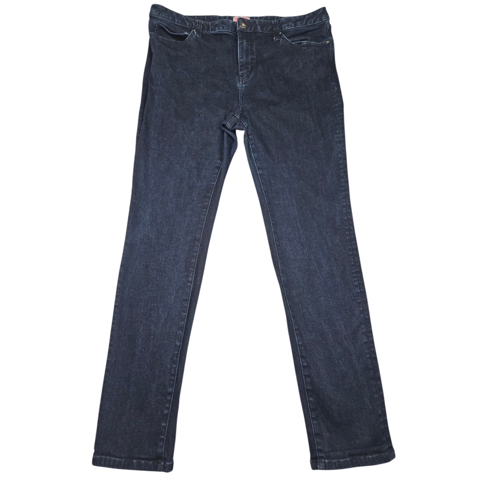 Kate Spade New York Straight Leg Jeans Dark Wash Indigo Sz 32